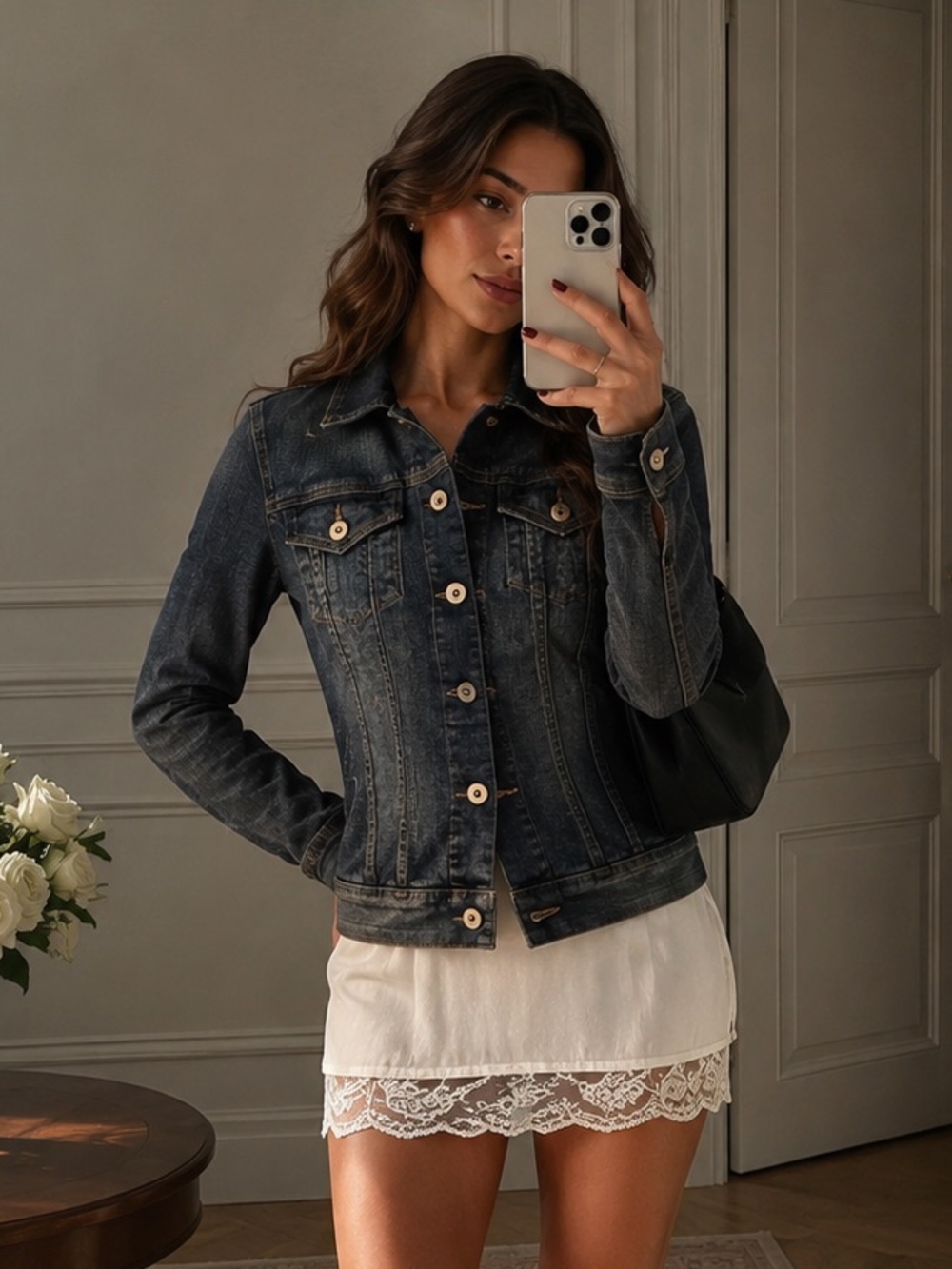 Tommy Hilfiger Limited Edition Denim Jacket TP/XS 9/10 Dark Wash Classic Button